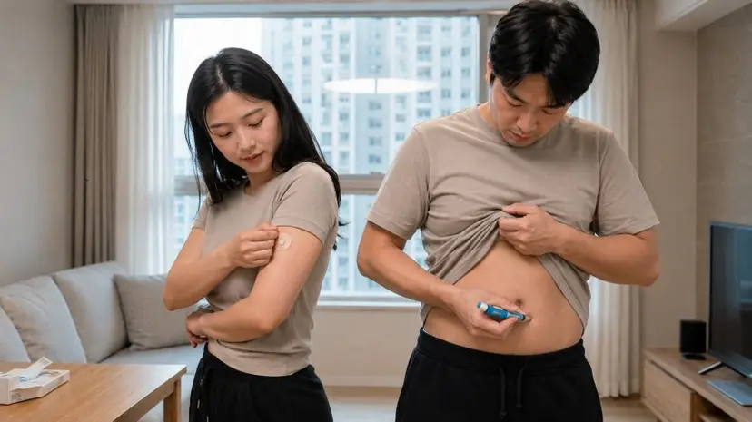 후발주자인 국내 제약·바이오 기업들은 차별화 전략으로 승부수를 던졌다. 일동제약은 경구용 알약, 대웅제약은 마이크로니들 패치형 치료제 개발에 도전 중이다. 펩트론과 유한양행은 1개월 이상 지속되는 장기지속형 주사제 개발에 집중하고 있다. 사진=생성형AI