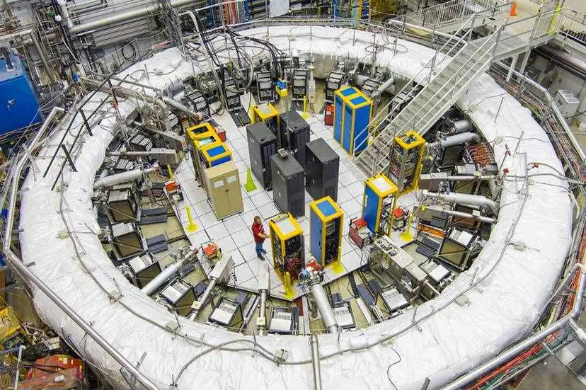 페르미연구소에서 운영 중인 뮤온 g-2 실험 장치. 사진=Fermilab