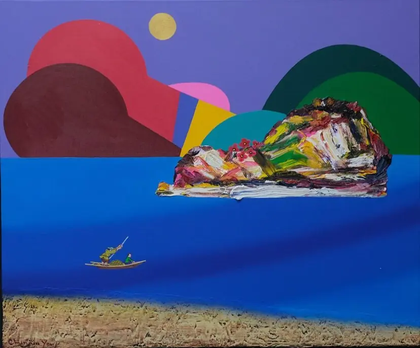 그 섬에 가고싶다_26008: 91×61cm 캔버스에 유채 2026